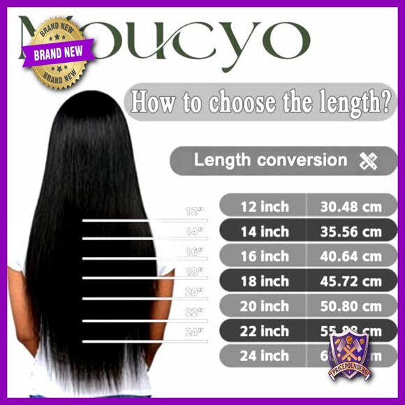 7-Piece Clip-In Human Hair Extensions 16 Inch Lightweight Seamless